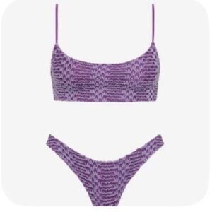 Triangl Swimwear Purple Textured Bikini
